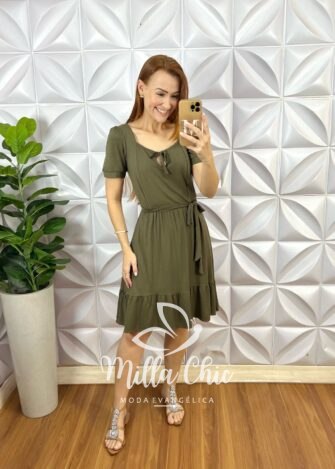 Milla Chic - millachic com br vestido lourdes comfy chic verde copia 4 Vestido Nay Comfy E Chic - Verde - Milla Chic