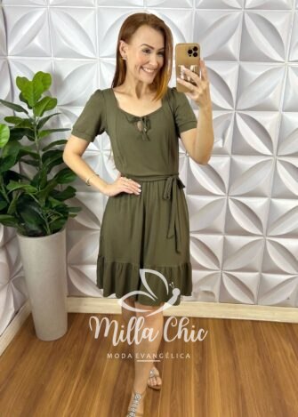 Vestido Nay Comfy E Chic - Verde - Milla Chic