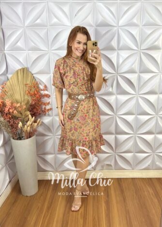 Vestido Luma Boho Chic Em Chiffon - Milla Chic