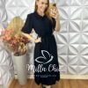 Milla Chic - millachic com br vestido nagela em viscolinho preto 1 Vestido Nagela Em Viscolinho- Preto - Milla Chic