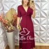 Milla Chic - millachic com br vestido nala em viscolinho cherry Vestido Nala Em Viscolinho - Cherry - Milla Chic