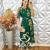 Vestido Ninive Em Chiffon - Verde - Milla Chic