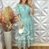 Milla Chic - millachic com br vestido ninive em chiffon verde agua Vestido Ninive Em Chiffon - Verde Água - Milla Chic