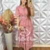 Vestido Ninive Em Chiffon - Rosa - Milla Chic