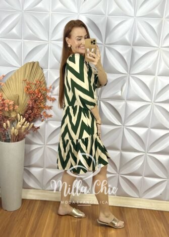 Vestido Oversize Hilda - Verde - Milla Chic