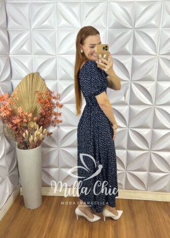 Vestido Rahab Póa - Azul - Milla Chic