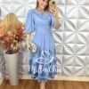 Milla Chic - millachic com br vestido rebeca bordado azul 3 Vestido Rebeca  Bordado- Azul - Milla Chic