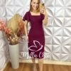 Milla Chic - millachic com br vestido reto angela marrom copia Vestido Reto Ângela - Cherry - Milla Chic