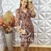 Milla Chic - millachic com br vestido suica em mocha mousse 7 Vestido Suíça Em Mocha Mousse - Marrom Escuro - Milla Chic