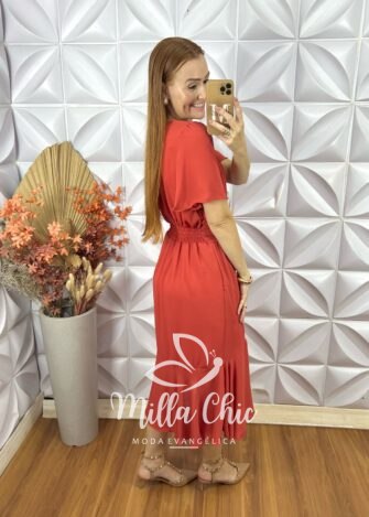 Milla Chic - millachic com br vestido theodora em rayon marrom 10 Vestido Theodora Em Rayon - Marrom - Milla Chic