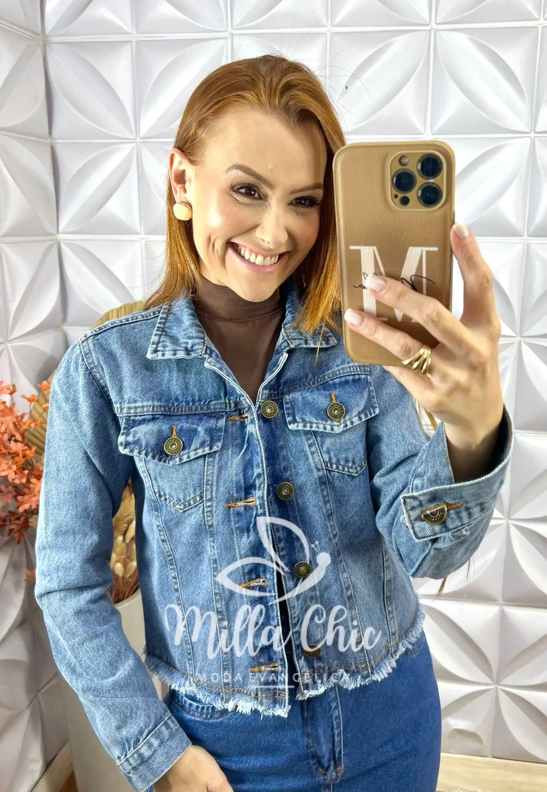 Jaqueta jeans Luciana – Milla Chic Jaqueta jeans Luciana - Milla Chic