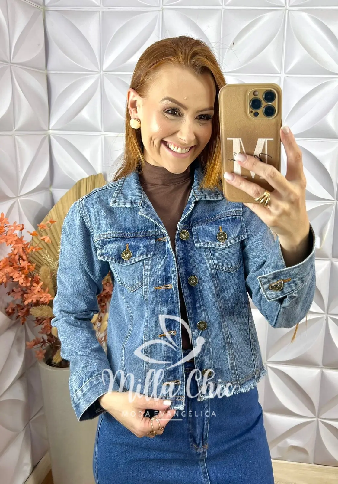 Jaqueta jeans Luciana – Milla Chic Jaqueta jeans Luciana - Milla Chic