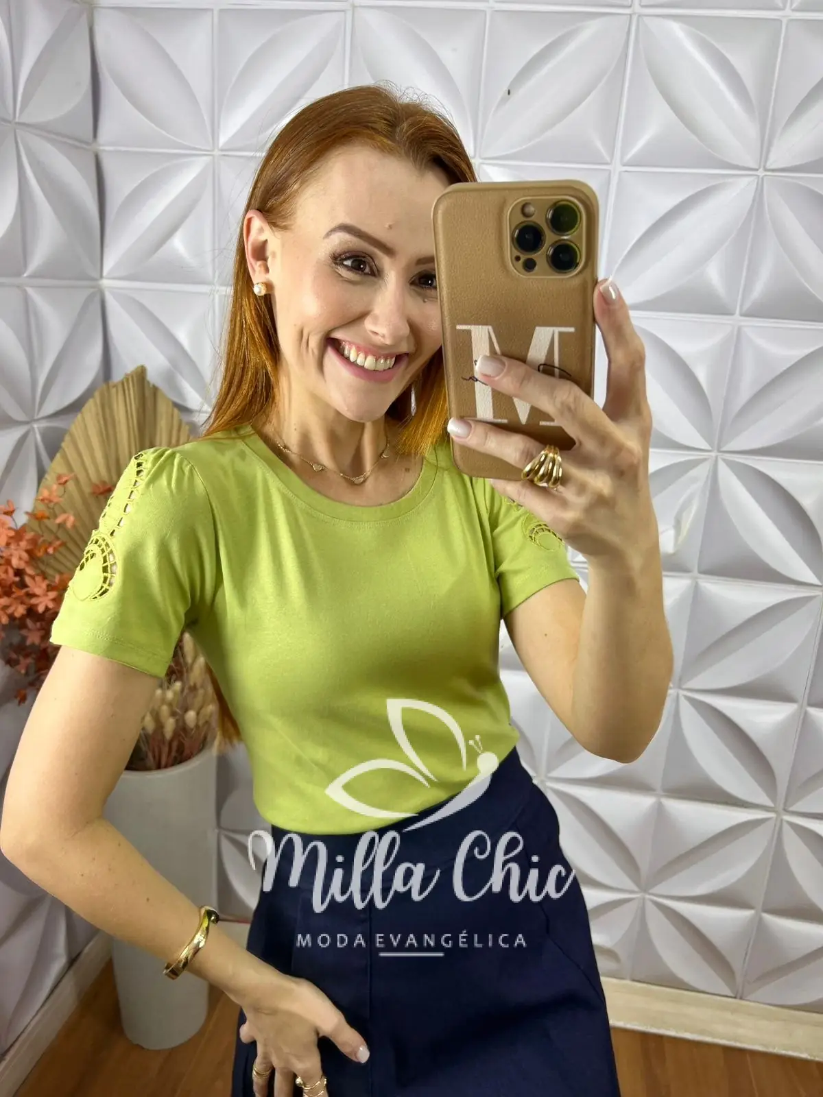 Blusa Joana Em Malha Bordada – Verde – Milla Chic Blusa Joana Em Malha Bordada - Verde - Milla Chic