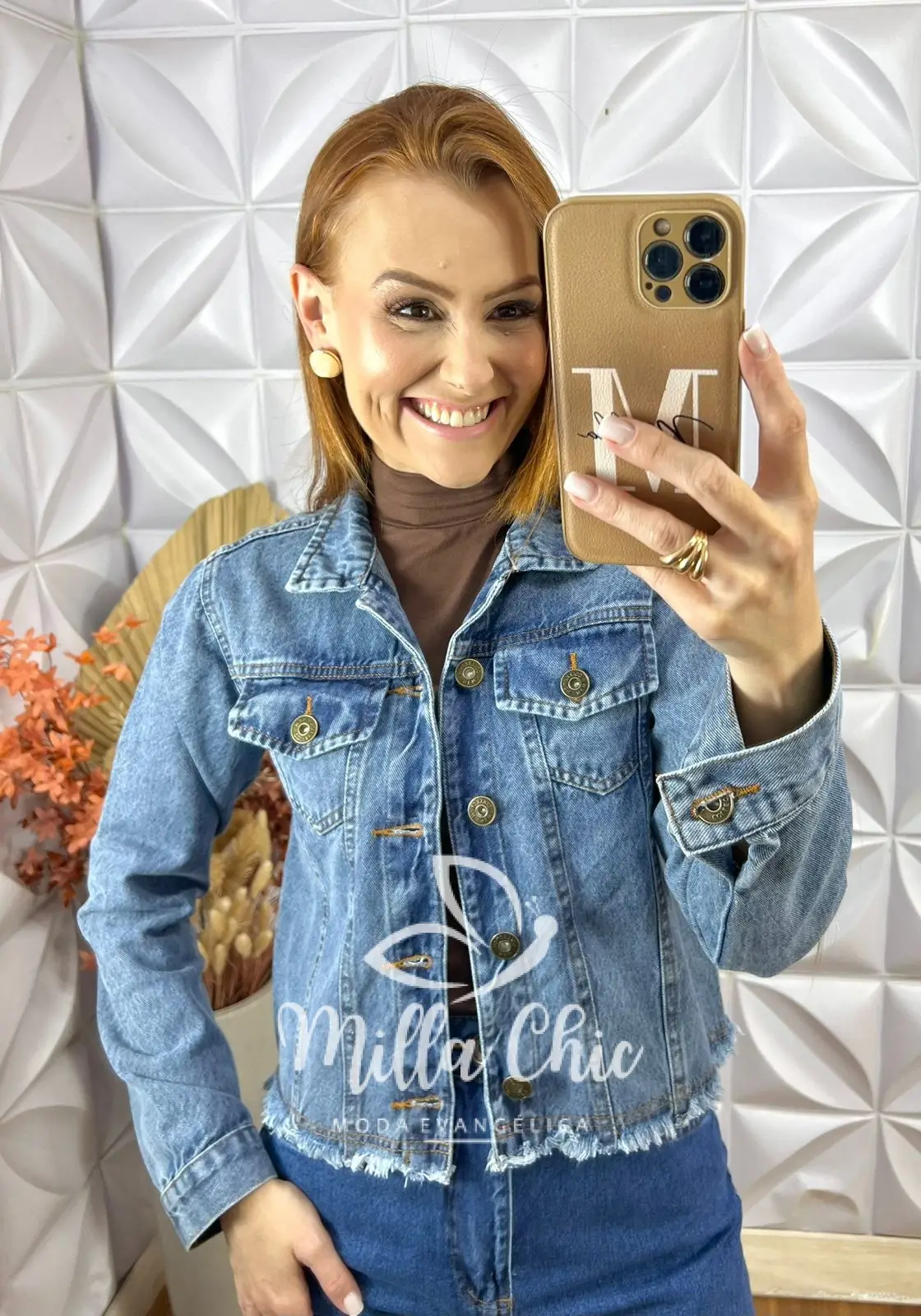 Jaqueta jeans Luciana – Milla Chic Jaqueta jeans Luciana - Milla Chic
