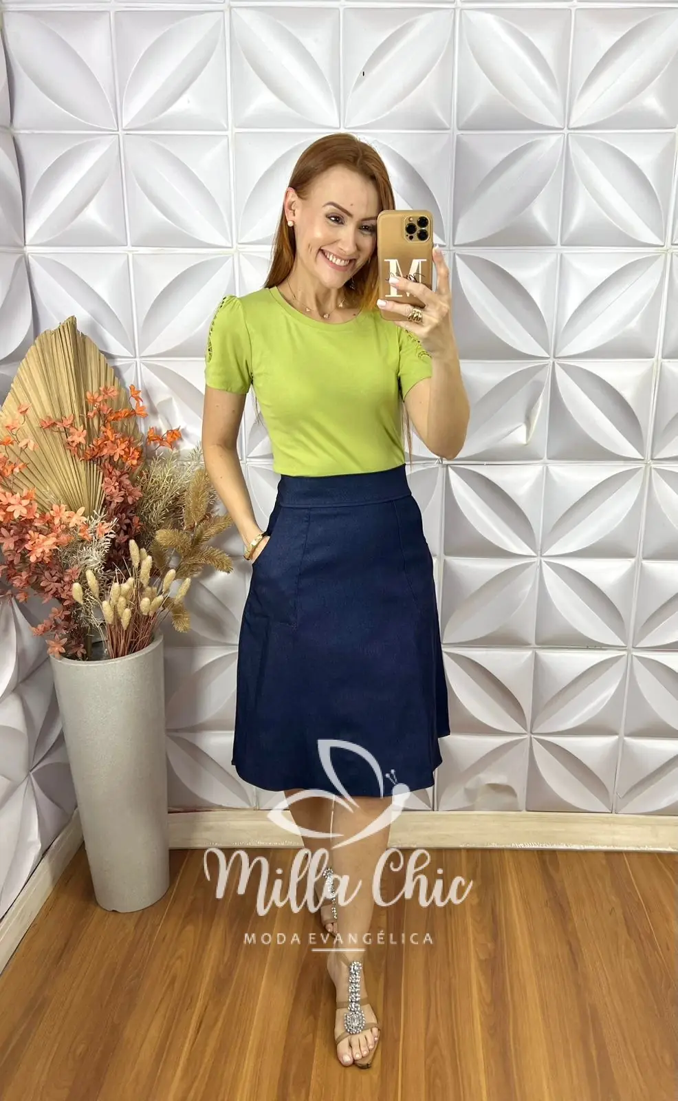 Blusa Joana Em Malha Bordada – Verde – Milla Chic Blusa Joana Em Malha Bordada - Verde - Milla Chic