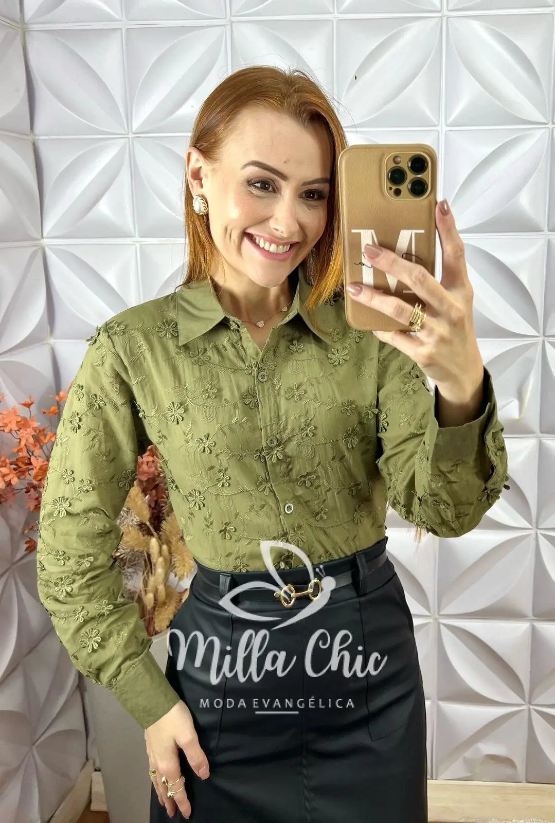 Camisa Edilene Em Lesie Bordada – Branco – Milla Chic Camisa Edilene Em Lesie Bordada - Branco - Milla Chic