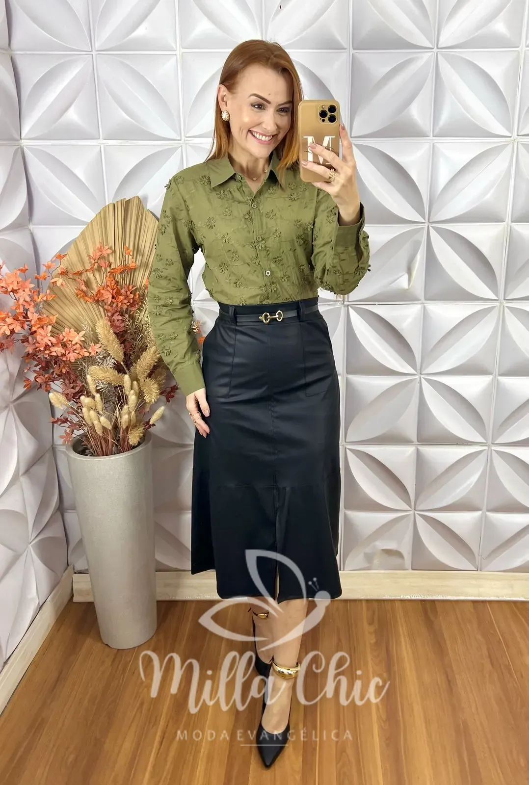 Camisa Edilene Em Lesie Bordada – Branco – Milla Chic Camisa Edilene Em Lesie Bordada - Branco - Milla Chic