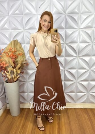 Milla Chic - millachic com br blusa agatha com bordada azul 4 Blusa Agatha Com Bordada - Azul - Milla Chic