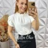 Milla Chic - millachic com br blusa agatha com bordada branco Blusa Agatha Com Bordada - Branco - Milla Chic