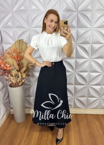 Milla Chic - millachic com br blusa agatha com bordada branco 2 Blusa Agatha Com Bordada - Branco - Milla Chic