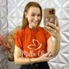 Milla Chic - millachic com br blusa agatha com bordada nude copia Blusa Agatha Com Bordada - Terra Cota - Milla Chic