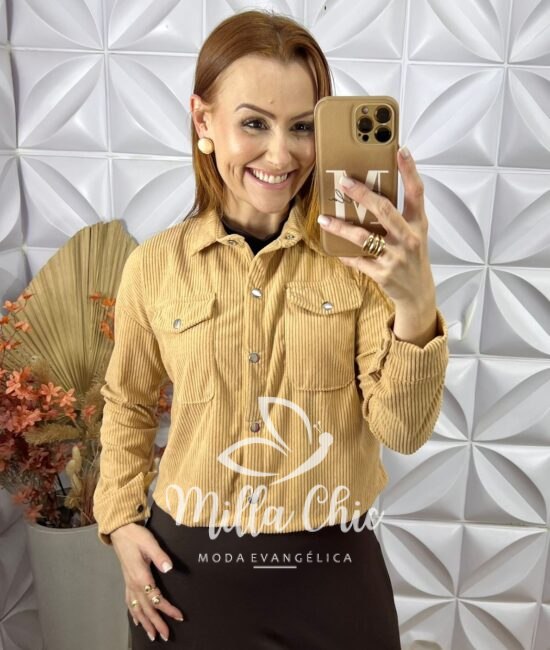 Blusa Alanis  Em Tricot Modal - Bege - Milla Chic