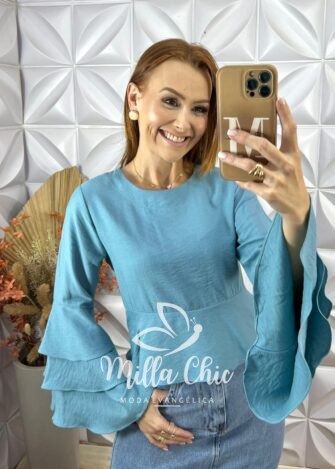 Blusa Ana Em Rayon Acetinado - Milla Chic