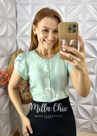 Blusa Cássia Em Viscose Com Poliamida - Branco - Milla Chic