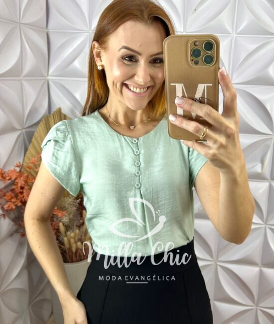 Blusa Cássia Em Viscose Com Poliamida - Branco - Milla Chic