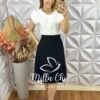 Blusa Cássia Em Viscose Com Poliamida - Branco - Milla Chic