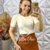 Milla Chic - millachic com br blusa joana em malha bordada manteiga Blusa Joana Em Malha Bordada - Manteiga - Milla Chic