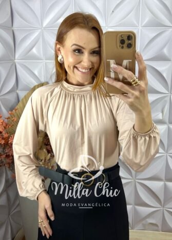 Body Nagela Em Fluity - Bege - Milla Chic