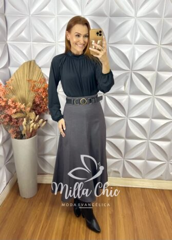 Body Nagela Em Fluity - Preto - Milla Chic