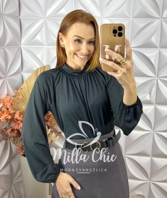 Body Nagela Em Fluity - Preto - Milla Chic