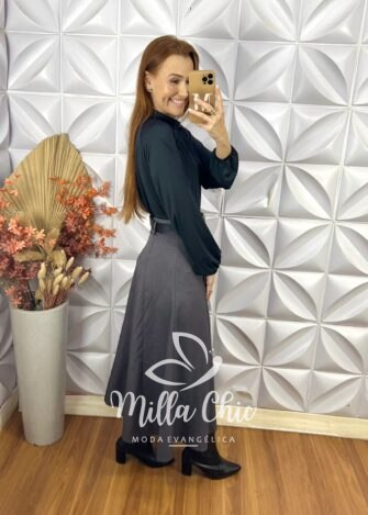 Body Nagela Em Fluity - Preto - Milla Chic