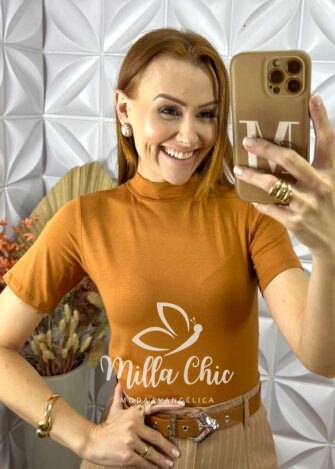 Cacharel Gola Alta Em Viscolycra - Preta - Milla Chic