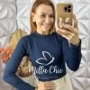 Milla Chic - millachic com br cacharel manga longa azul Cacharel Manga Longa - Azul - Milla Chic