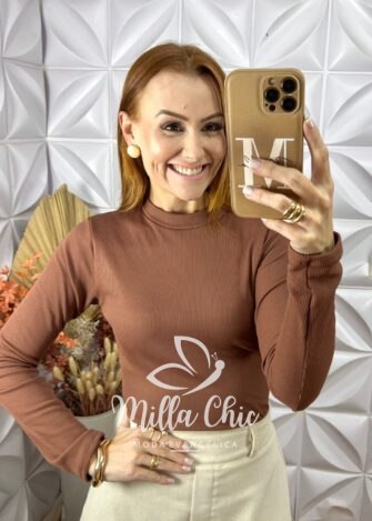 Milla Chic - millachic com br cacharel manga longa marrom Cacharel Manga Longa - Marrom - Milla Chic