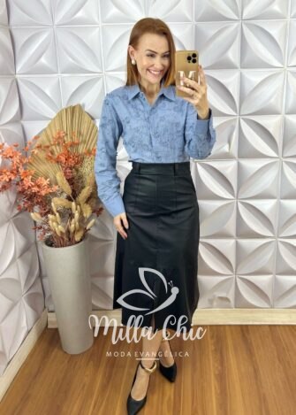 Milla Chic - millachic com br camisa edilene em lesie bordada 13 Camisa Edilene Em Lesie Bordada - Branco - Milla Chic