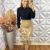 Milla Chic - millachic com br camisa nivea em viscose acetinada preta 3 Camisa Nívea Em Viscose Acetinada - Preta - Milla Chic