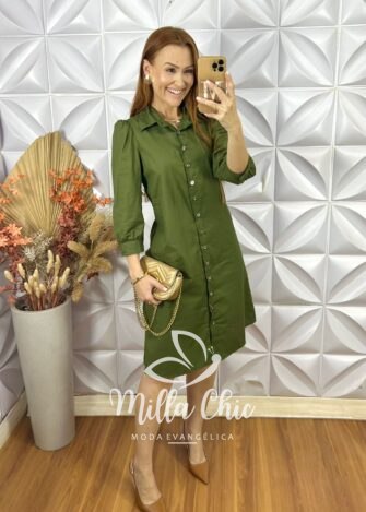 Chemise Itália - Verde - Milla Chic