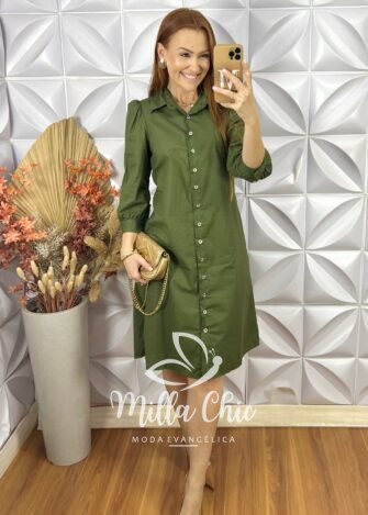 Chemise Itália - Verde - Milla Chic
