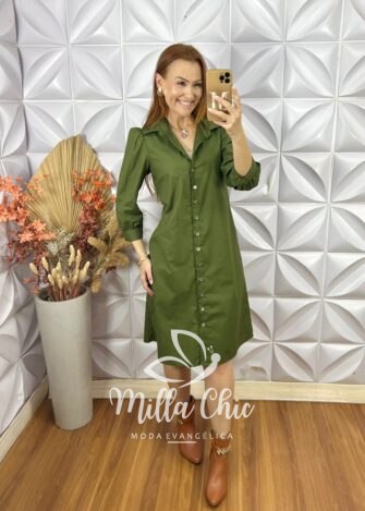 Chemise Itália - Verde - Milla Chic