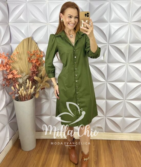 Chemise Itália - Verde - Milla Chic