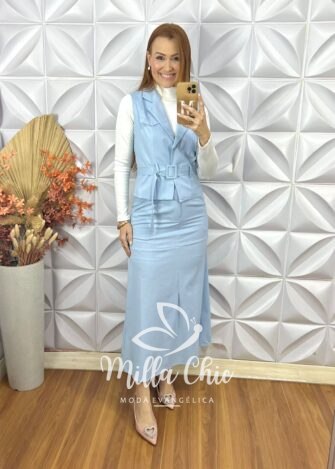 Conjunto Ariele Em Linho - Preto - Milla Chic