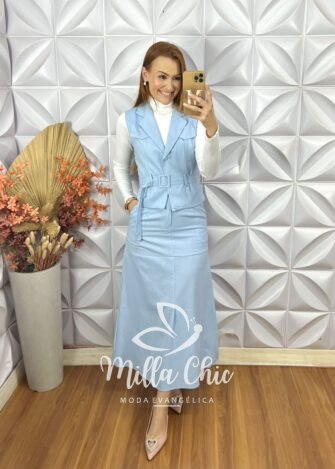 Conjunto Ariele Em Linho - Preto - Milla Chic