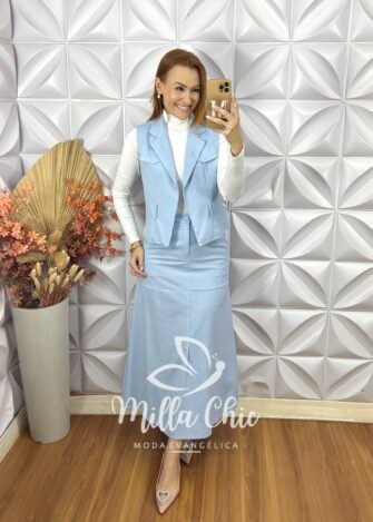 Conjunto Ariele Em Linho - Preto - Milla Chic