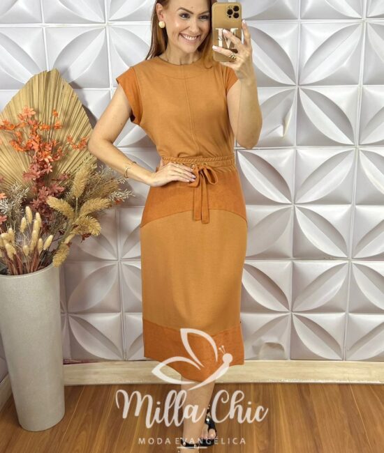 Conjunto Jordânia Em Moletinho - Caramelho - Milla Chic