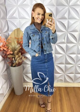 Jaqueta jeans Luciana - Milla Chic
