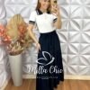 Saia longa Carla - Preta - Milla Chic